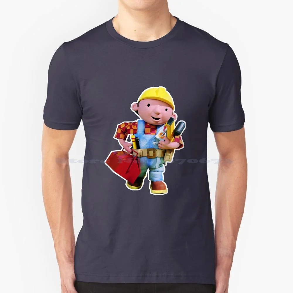 Bob The Builders T Shirt 100% Cotone Tee Bob The Builders