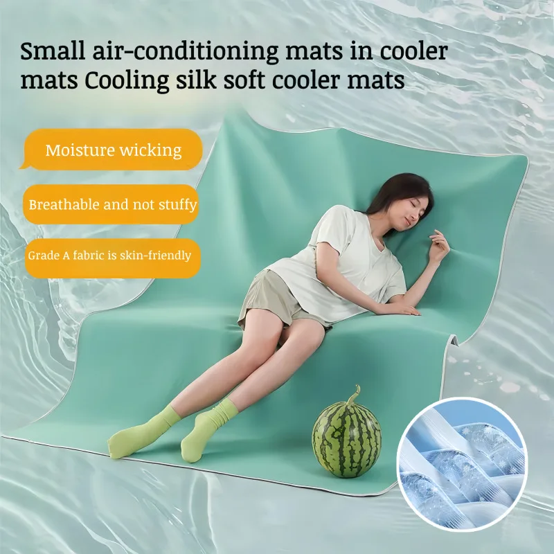 SummerIceSilkBreathableCoolerBedSheetMachineWashableHousehold