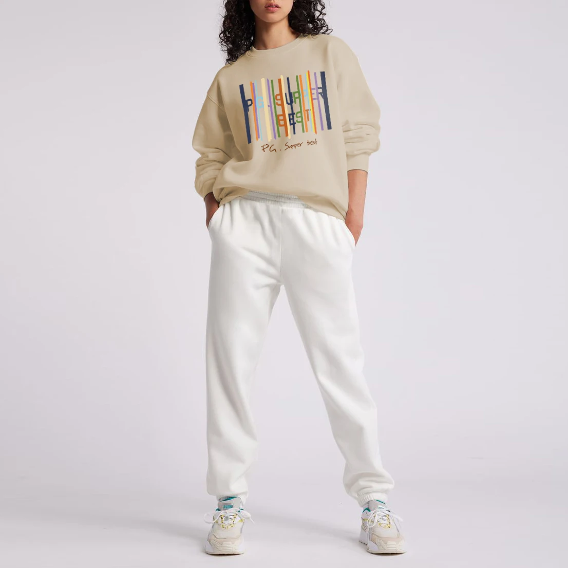 PG New Casual Sweatshirts Men Or Woman Hoodies 2025 Pullover Streetwear Solid Hoodie Basic Crewneck Hoody Hoodies 2
