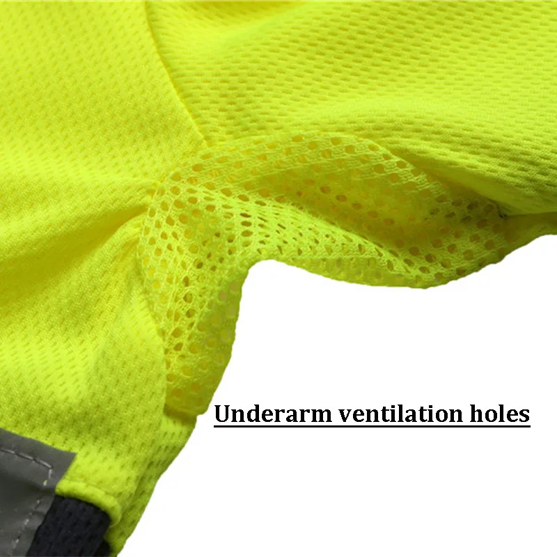 Security Reflective Shirts for Men Hi Viz Vis Shirt with Pocket Two Tone Workwear High Visibility