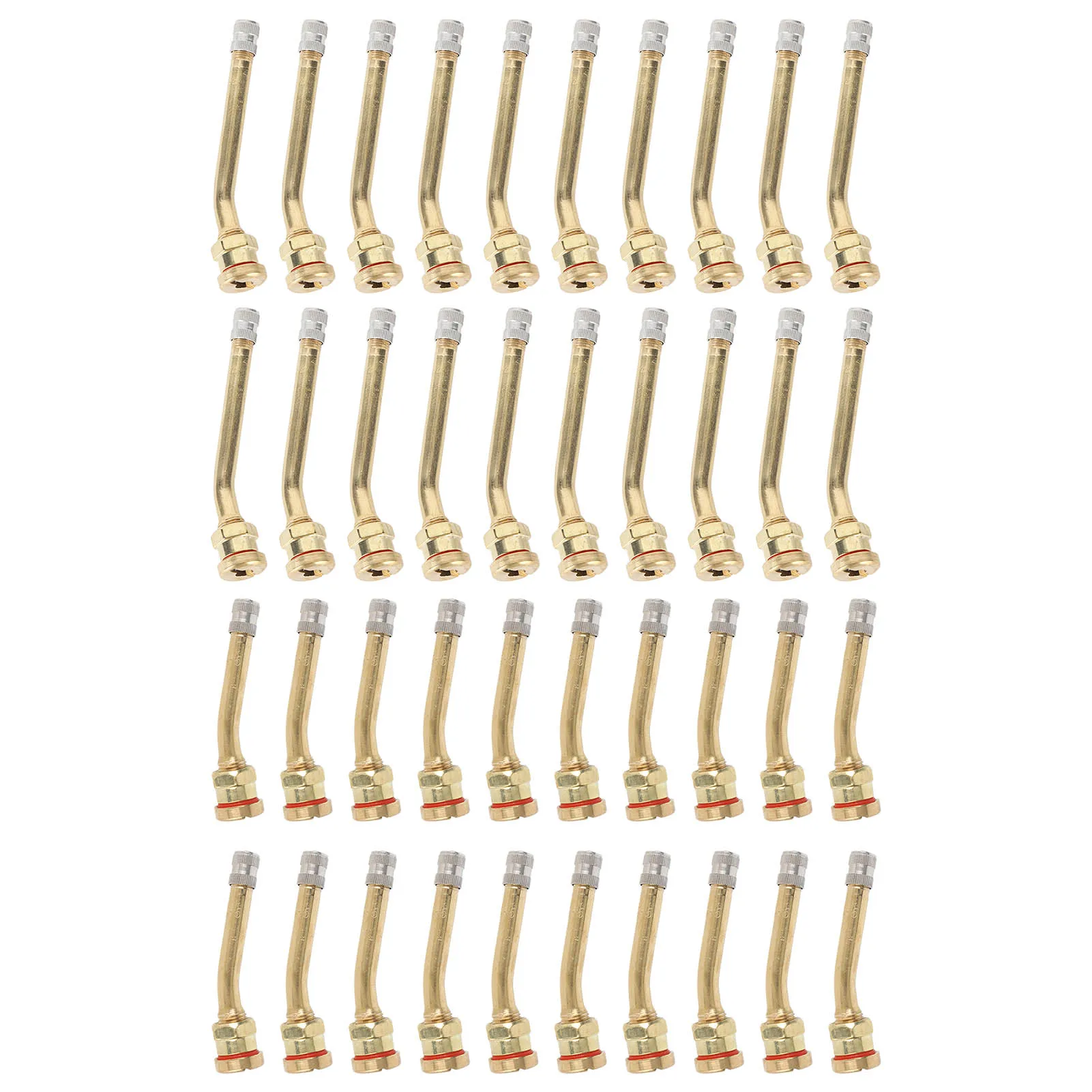 20PCS 타이어 밸브 줄기 구리 우수한 씰링 용량 트럭 트레일러 RV Weeder에 대한 녹 방지