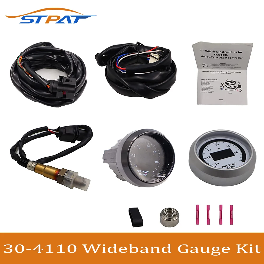 STPAT 52mm AFR O2 UEGO Wideband Air Fuel Ratio Gauge Kit 30-4110 LSU 4.9  Lambda Probe Sensor 0258017025 WideBand Oxygen Sensor AliExpress