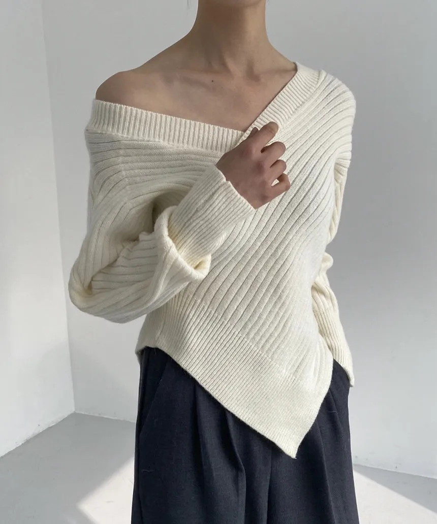 HziriP Turtleneck Sweaters Women Pullovers 2022 New OL Fashion Vintage Off Shoulder Solid All-match Daily Basic Knitwear Tops cropped sweater