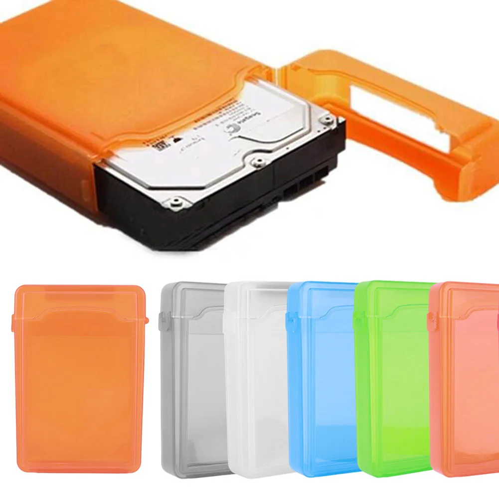 2/1PCS 3.5inch HDD SSD Enclosure IDE SATA Hard Drive Disk Storage Box Dustproof Plastic Portable Hard Disk Protective Case Shell