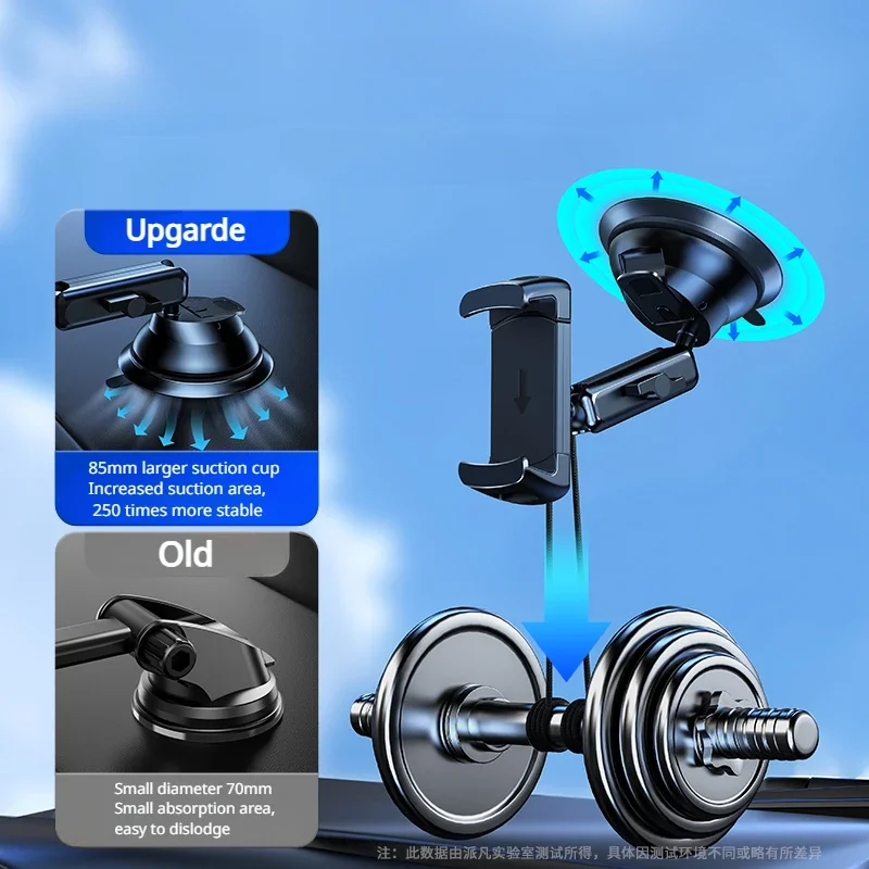 Eary Suction Cup Phone Mount Universal Phone Holders for Car Windshield/Dashboard/Window Fit for iPhone Samsung All Cellphone