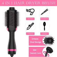 Dryer Brush, 4 in 1 One Step Hair Dryer and Styler Volumizer, Professional Hot Air Brush with Negative Ion Antifrizz Blowout for 2