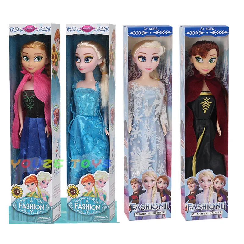 Frozen 2 Elsa Anna Figure Princess Doll Toys Snow Queen Bambini Ragazze Giocattoli Elsa Dolls Vestiti Per Bambole Regalo Per Bambini