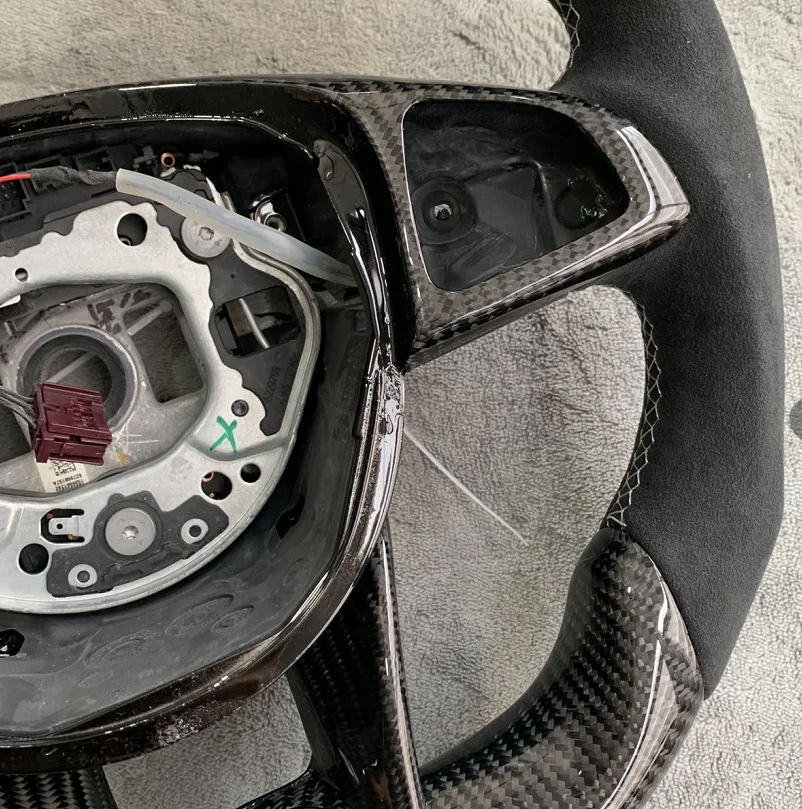 Special Weave Carbon Fiber Steering Wheel For Mercedes-Benz W205 Class A45 - - Racext 15