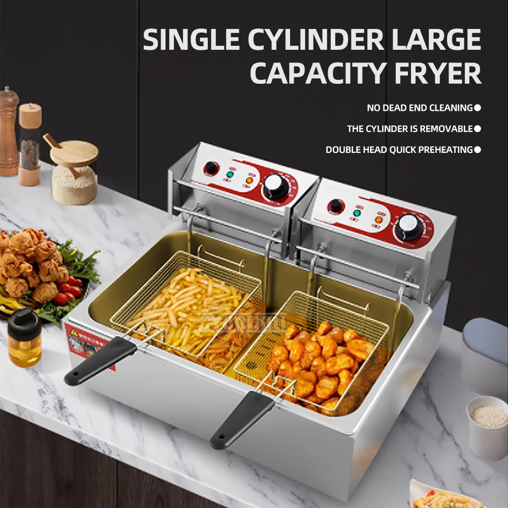 Version 20L Deep Fryer Large Capacity Electric Fryer Commercial Constant Temperature