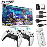 M15 4K TV Game Stick Ретро игровая консоль с 64 ГБ/встроенными играми 3/40000+ 23 симуляторами Беспроводной контроллер 2,4G