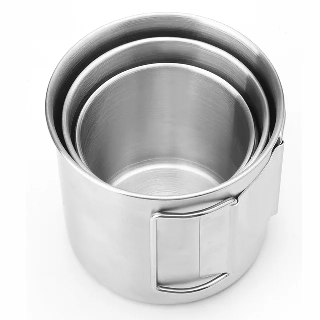 2 Tazze In Acciaio Inox Impilabili - 350 Ml, Senza BPA, Per Famiglia, Campeggio, Picnic E Viaggi - Foto 2