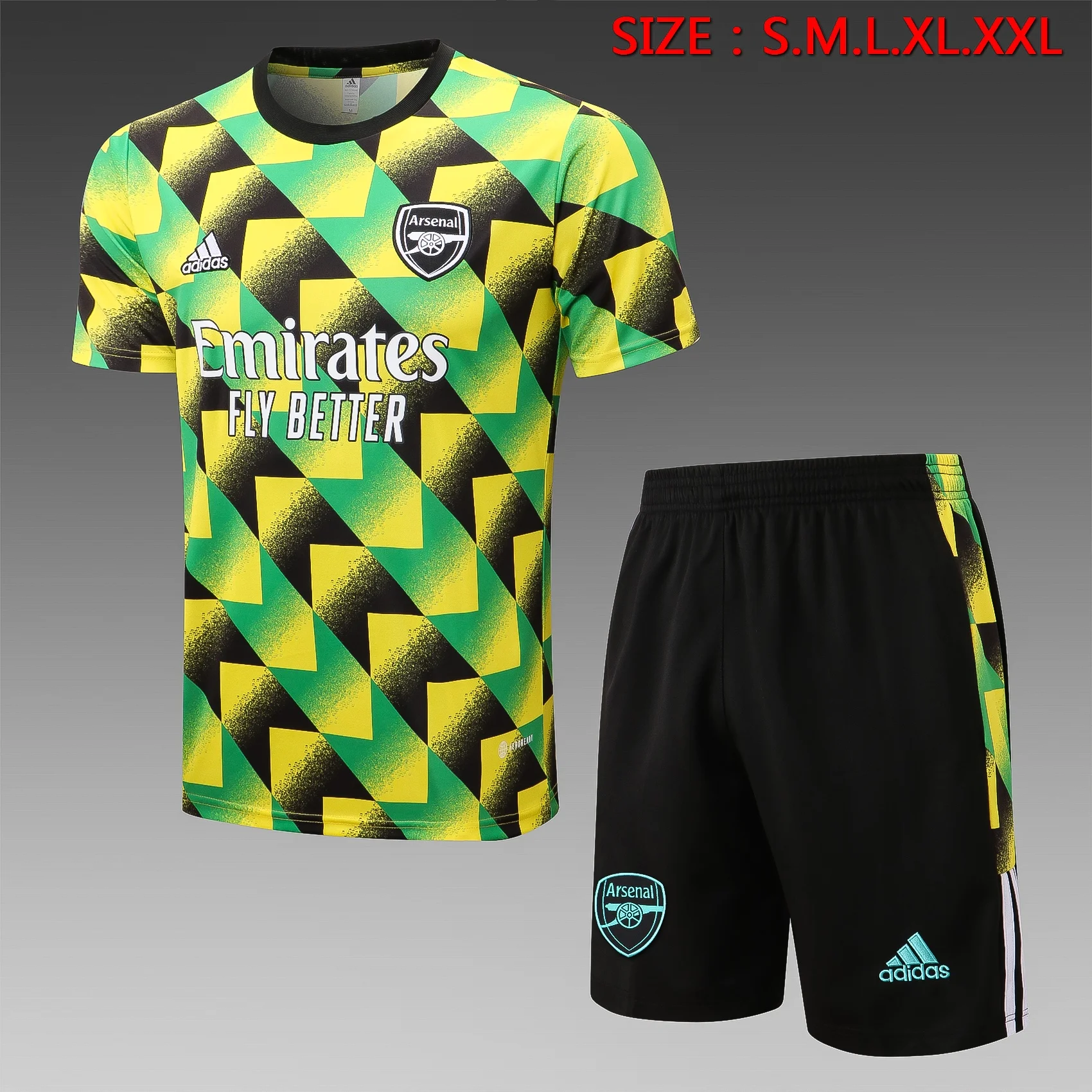 Adidas Soccer Jerseys Men Short-sleeved Breathable Quick-Dry Colorful Performance Comfortable Training Suit Red