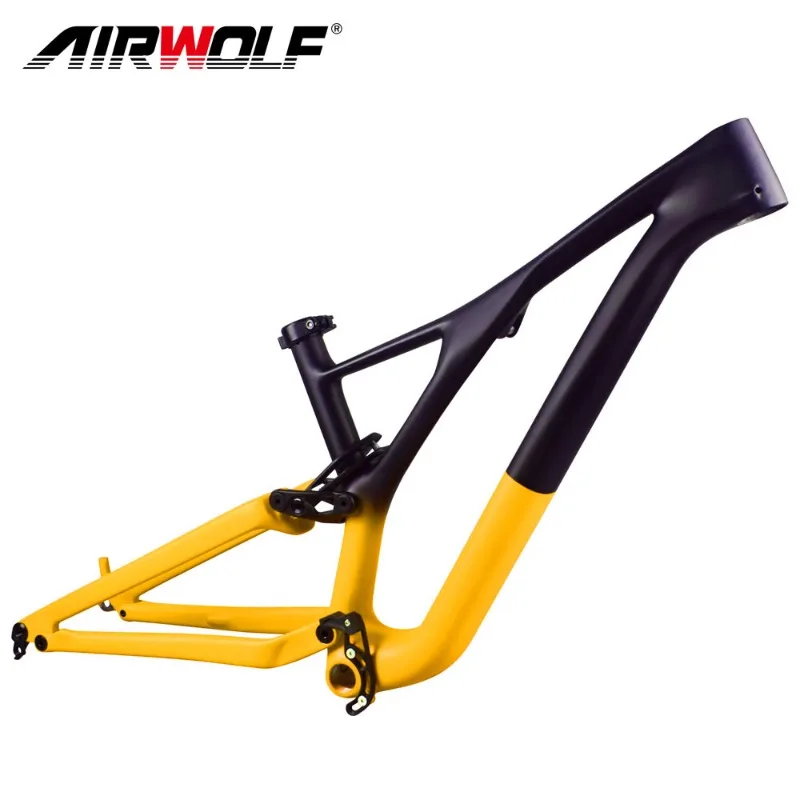 Airwolf T1100 29Er Sospensione In Carbonio Telaio Mtb 29 Telaio Bici In Carbonio Telaio Da Montagna Viaggio 148*12Mm Freno A Disco Telaio Bici