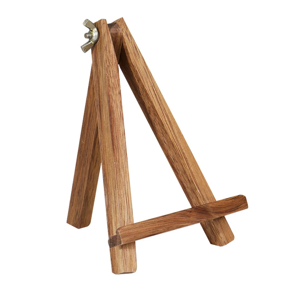 Wooden Tripod Display Stand Phone Tablet Holder Holding Bracket Pone Solid Structure