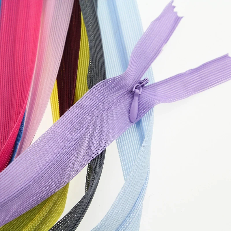 DIY 나일론 코일 레이스 지퍼, 의류 쿠션 베개 재단사 도구, 의류용 보이지 않는 지퍼, 3 18CM, 10 개