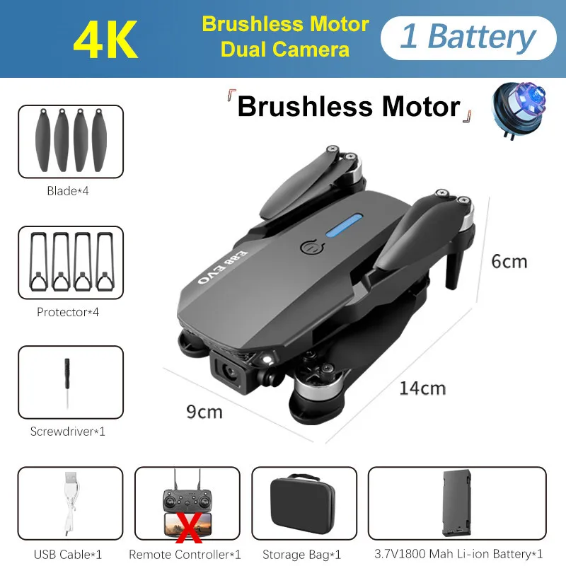  ̴  E88 4K HD  ī޶, 귯ø ,  帧 ̽ RC ︮, ,  峭 