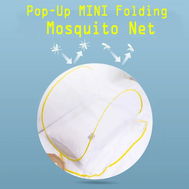 Filets de lit textiles pour la maison, Mini moustiquaire pliable Pop-Up d'été, couverture Portable, cryptage, anti-moustiques, lutte antiparasitaire 6