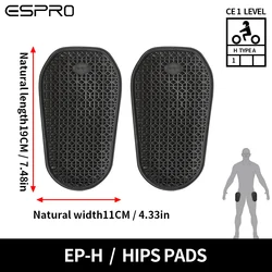 CE1 Certified Motorcycle Armor Protective Gear for Upper & Lower Body Safety (Hip Pads)