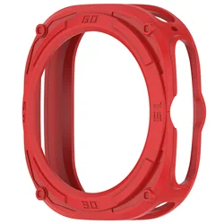 Soft Silicone Protective Case for 47mm Smartwatch - TPU Cover Shell Accessory (RED)
