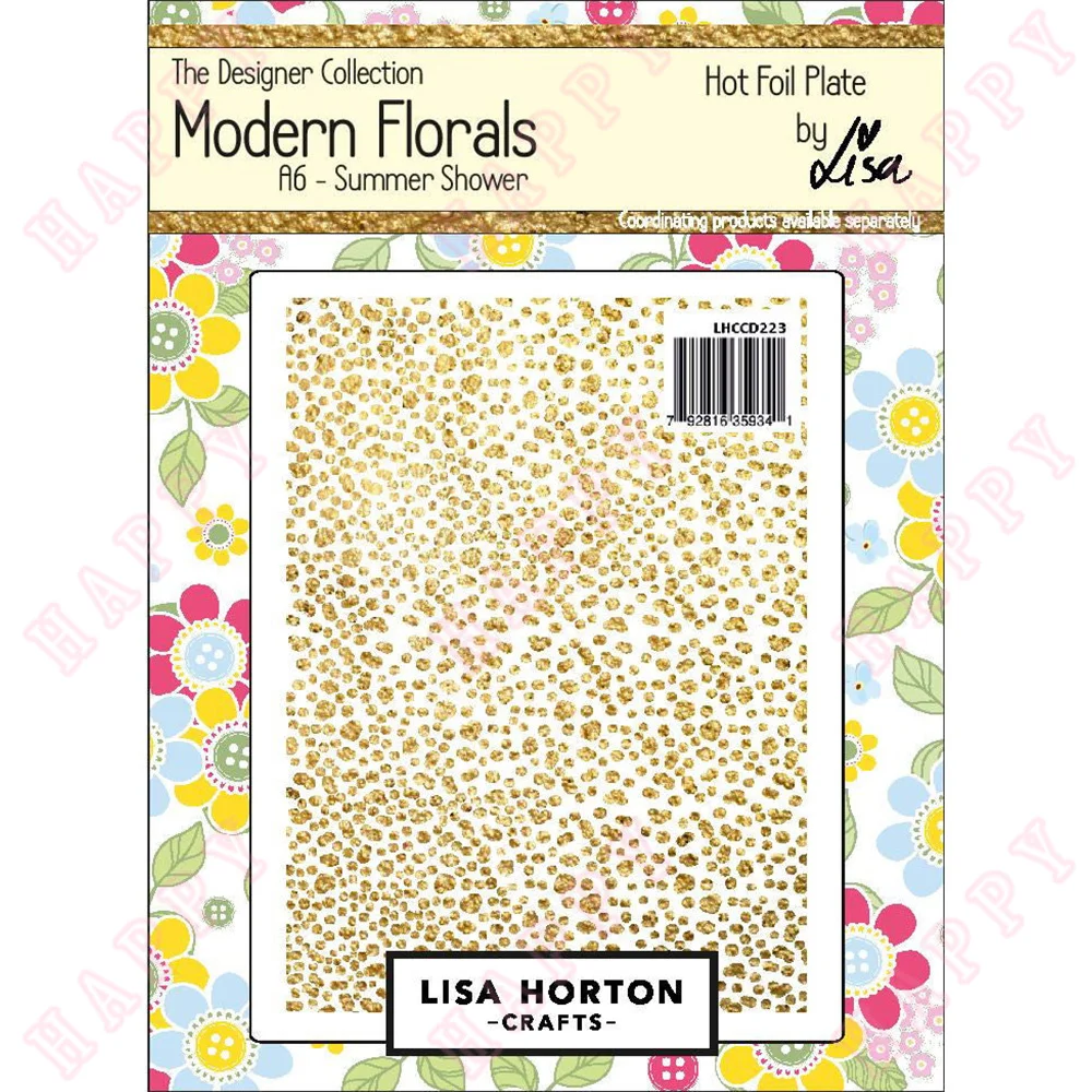 

New Metal Cutting Hot Foil Summer Shower Decoration For DIY Scrapbook Diary Album Paper Template Greet Card Embossing Handcraft