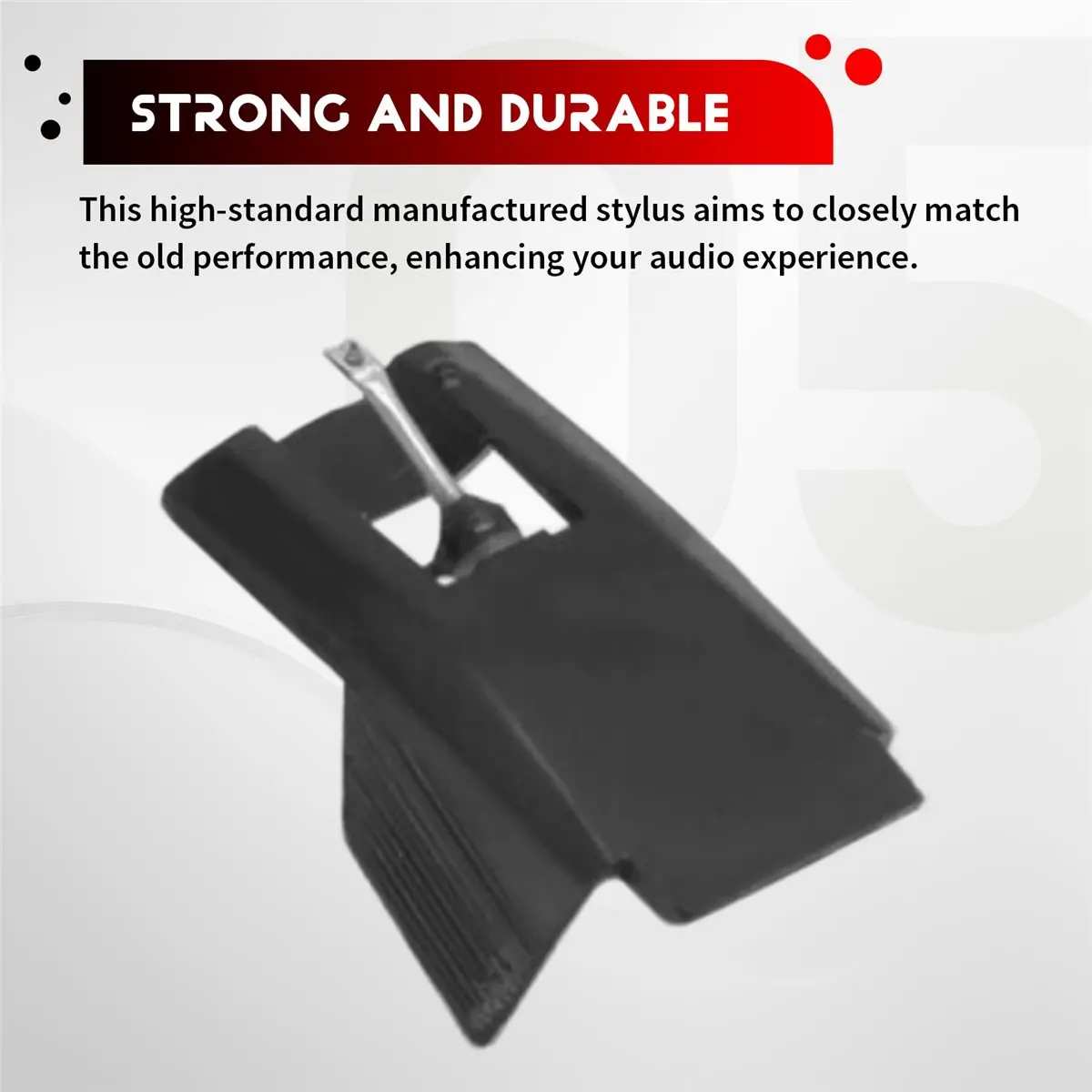 T28C 1Pcs T4P 카트리지 교체 스타일러스 ATN85EP 295T ATN3472 PL450 AT90 N63 LP 축음기 턴테이블 액세서리 블랙