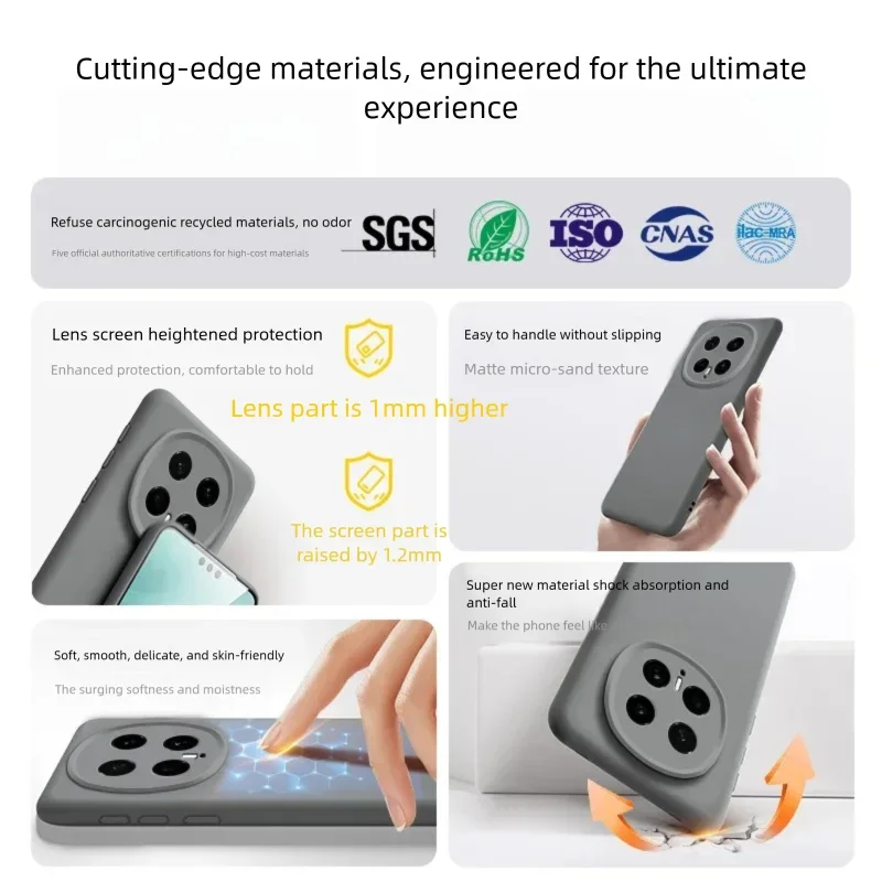 Magnetic Matte Soft Silicone Case with Velvet Finish and Camera Protection