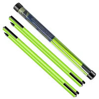 Caiton Green Golf Alignment Sticks 2 Sets - 48inch Alignment Practice Rods, Foldable for Easy Portability, Golf Training Aids 1