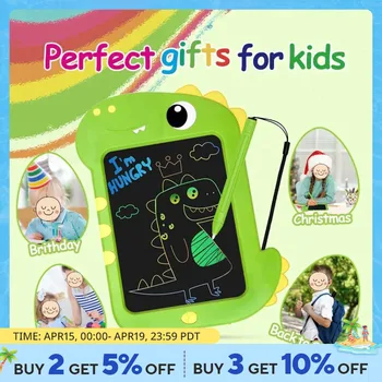 교육 완구 학습을위한 9 인치 공룡 쓰기 패드 LCD 화면 3 세 소녀 낙서 그리기 패드 생일 선물 상품 이미지