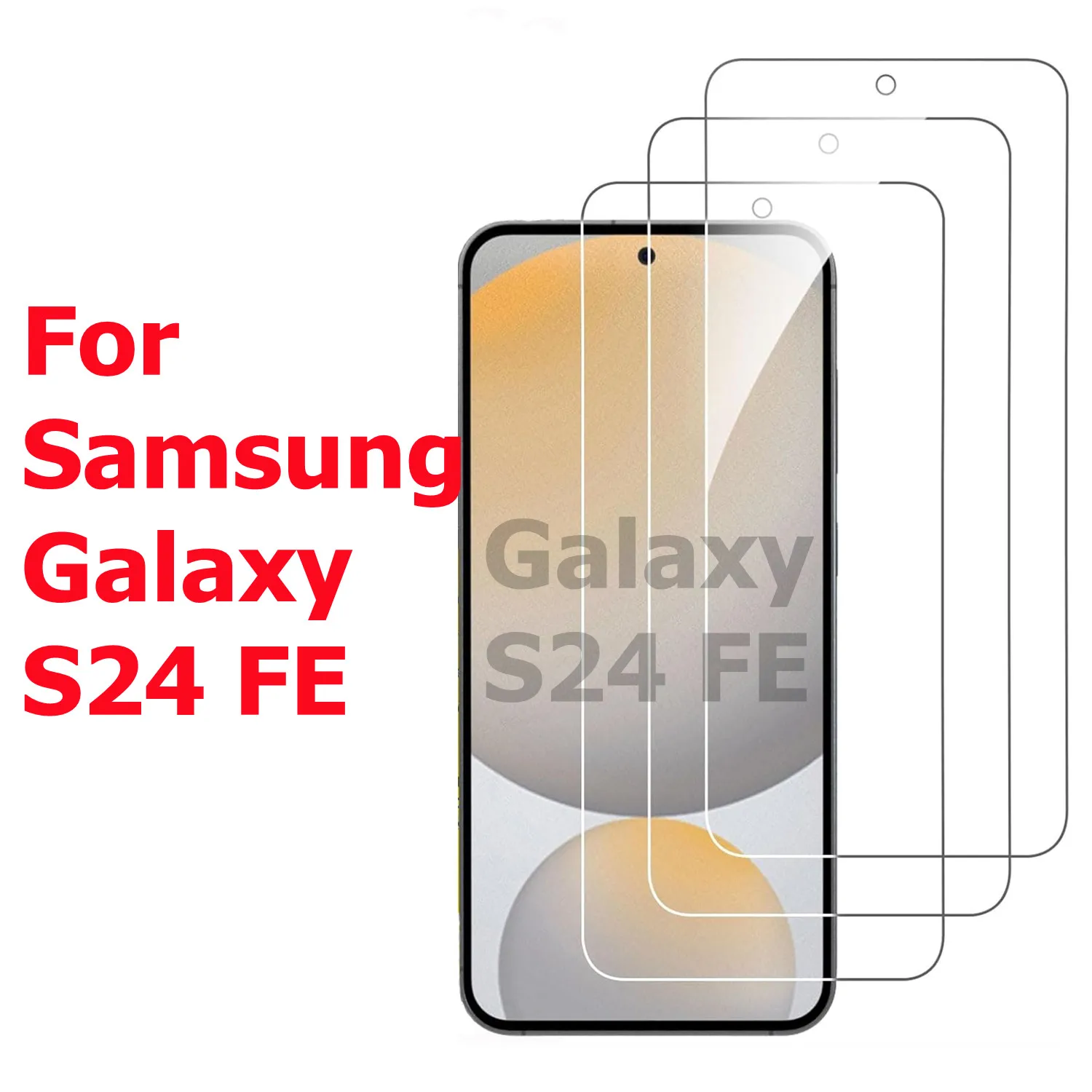 Pour Samsung Galaxy S24 FE protecteur d'écran anti-chute haute définition en verre trempé