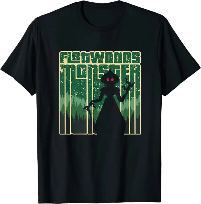 T-Shirt Vintage Flatwoods Monster - Cool Vintage Cryptid Cartoon Spedizione Veloce