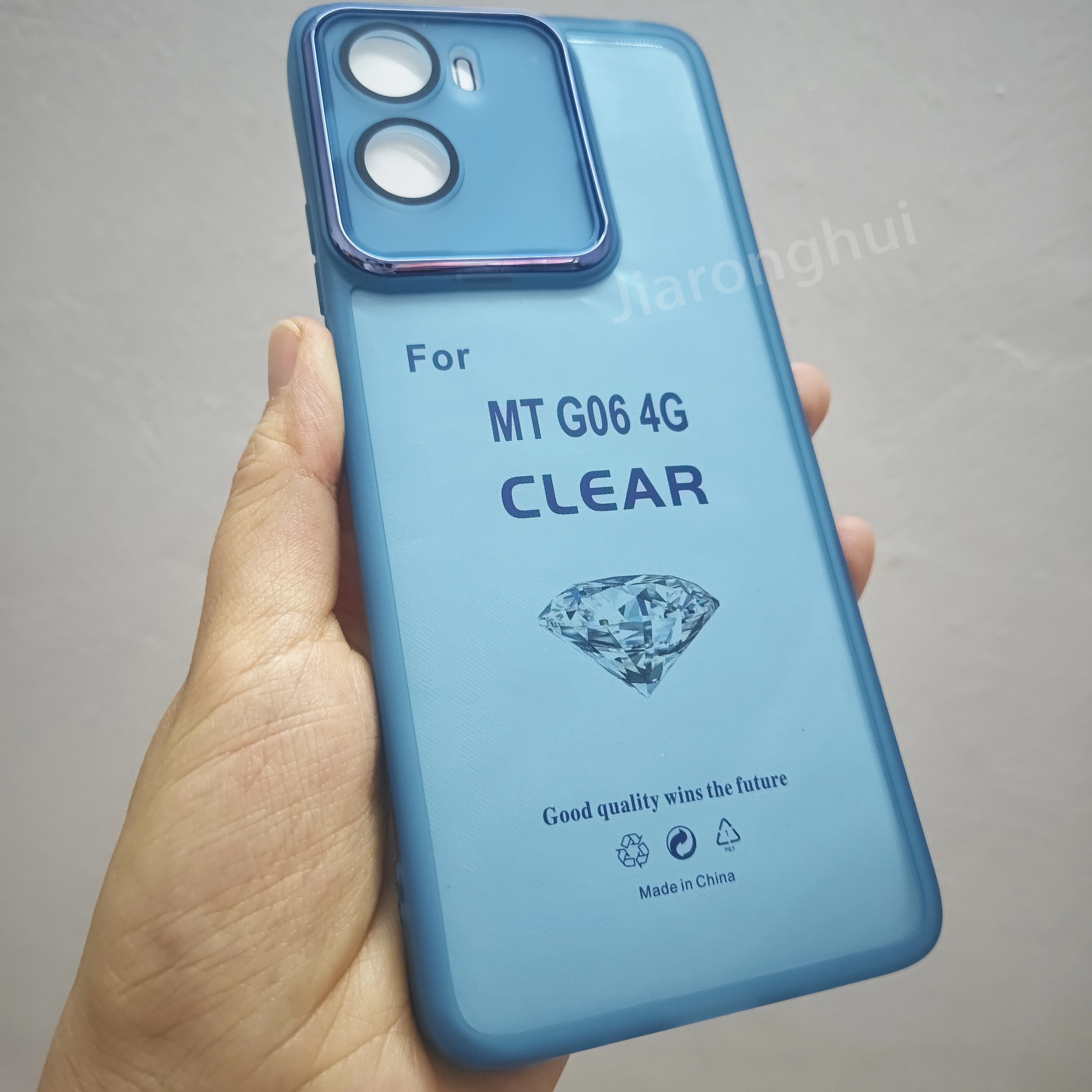 Enhanced Shockproof Silicone Back Cover with Plating