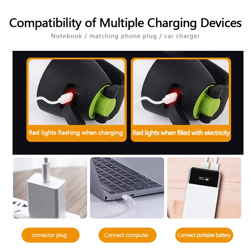 Description Picture 5 of itemMulti-function LED USB Rechargeable Camping Light/ Lamp Outdoor Hiking Home 3 in1 Flashlight Table Desk Lamp Power Bank