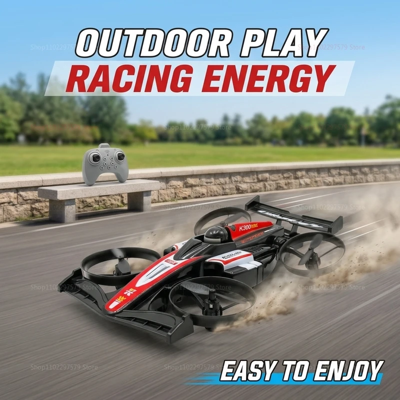 K300MAX Dron Auto 2-v-1 na dálkové ovládání - modrá nebo červená