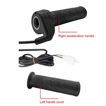 Acceleratore per bicicletta elettrica 24V 36V 48V Acceleratore universale per maniglia acceleratore Ebike per scooter elettrico E-bike Moto