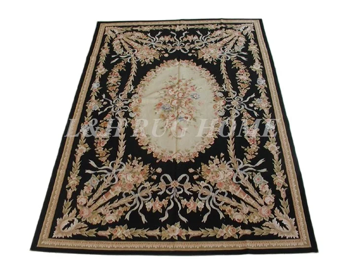 

Free Shipping 4'X6' French Woolen Aubusson rug handmade 100% New Zealand wool rugs and carpets wholesale & Retail rug store