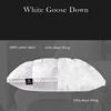 1PC Winter White Goose Down Pillow Neck Pillow for Sleeping 100% Cotton Shell 3D Style Rectangle Queen King Bed Pillow 수면용 베개 4
