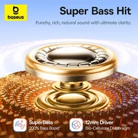 Baseus BC1 Ear Clip Earbuds Open Ear Wireless Earphones Bluetooth 6.0 Clip On Sports Headphones 4-Mics Super Bass IP55 Ear buds - Image 4