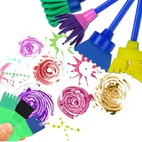 Painting Sponge Brush Set Children Drawing Toys EVA Stamp Art Rubbings Graffiti Roller Tools Early Education DIY Puzzle Toy 1