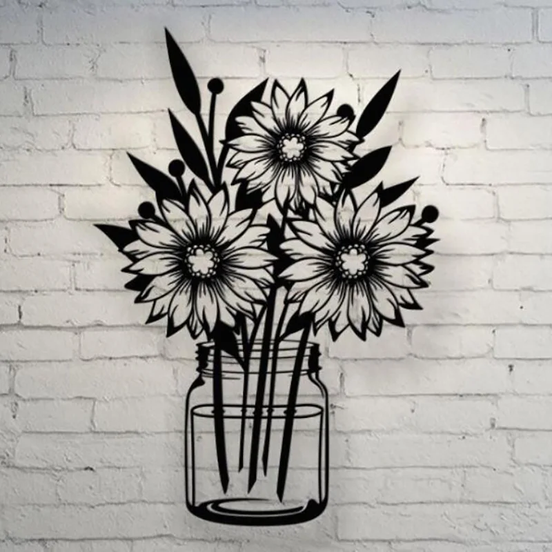 50 Flower Leaf Plant Wall Art Decoration Design Drawings for CNC Laser Cutting DXF CDR format 2D Vector CorelDraw AutoCAD Files