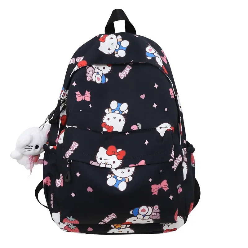 Japanese cute printed kt cat backpack bag ins large capacity soft girl campus storage bag student backpack