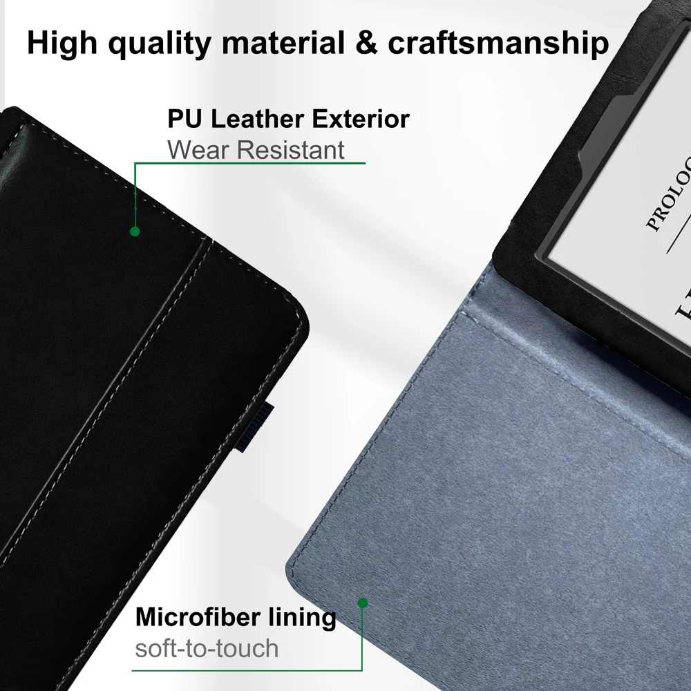 Premium Leather Ebook Reader Case with Magnetic Closure and Sleep Function