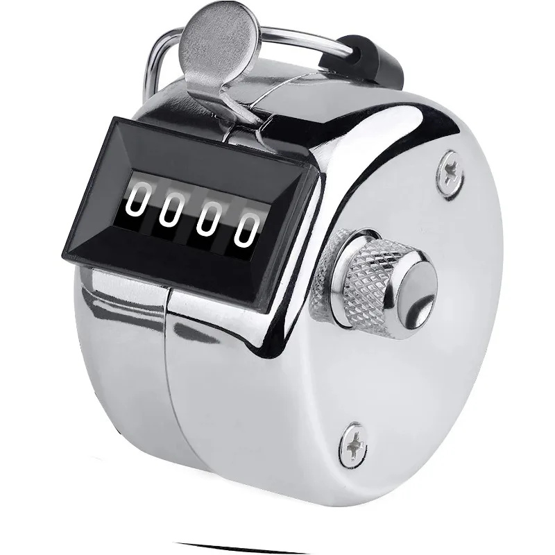 Digital Hand Tally Counter 4 Digit Number Hand Held Tally Mini Mechanical