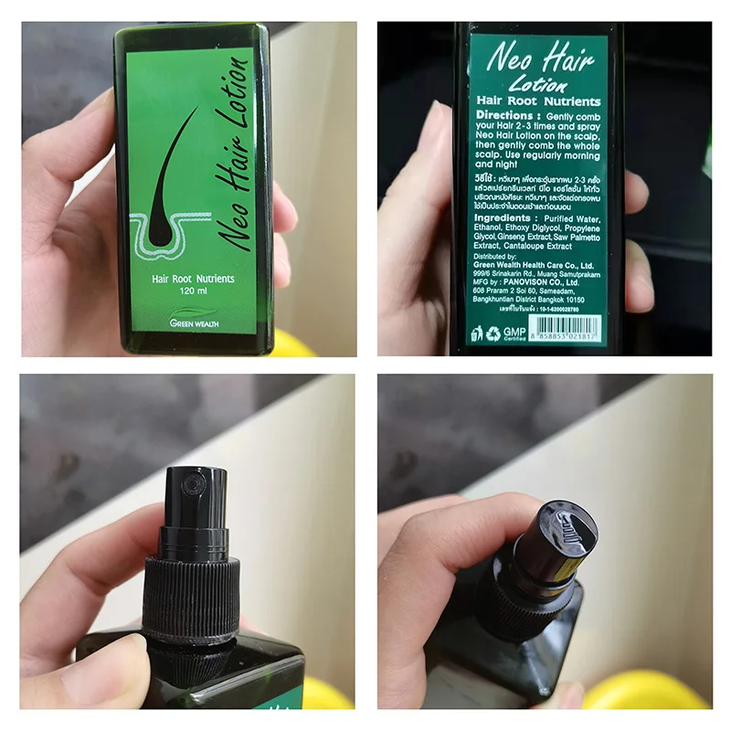 New Original Neo Hair Lotion Paradise Thailand 120ml Hair Growth Oil Anti-hair Loss For Men Women Care Serum Spray hair growth serum hair growth spray hair care oil