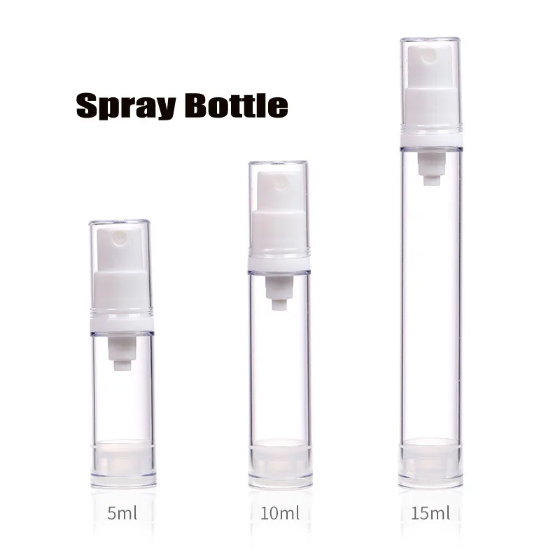 Vacuum Lotion Spray Bottle Essence Cosmetic Dispensing Bottles Perfume Empty Sub-Bottling 5/10/20/30/50Pcs 5ml 10ml 15ml Travel