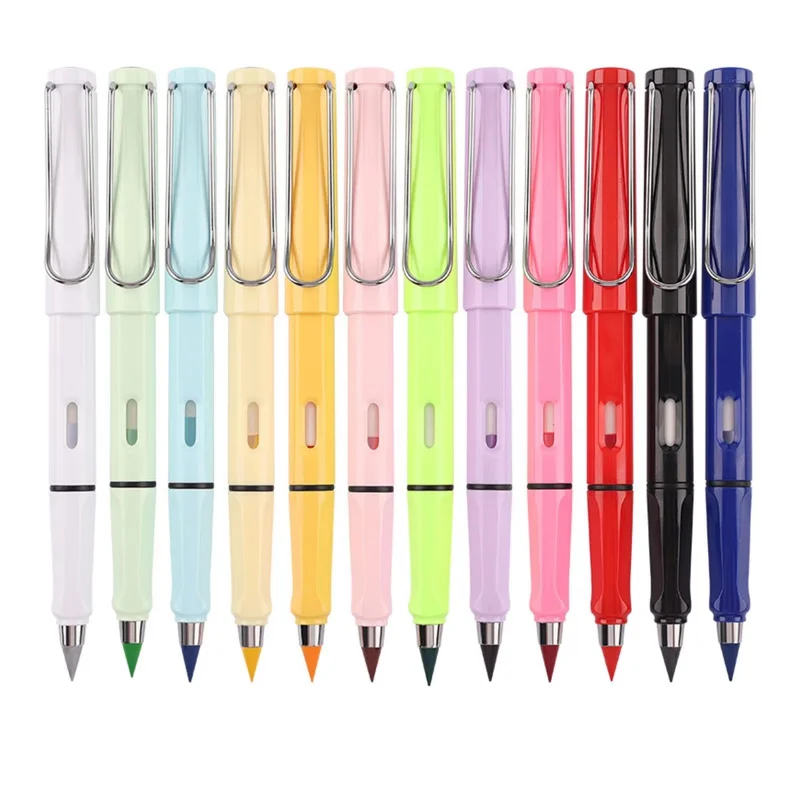 1-48Pcs 12 Colors Everlasting with Eraser Unlimited Writing Pencils Eternal Erasable Pencil Pens for kids School Art Supplies 1