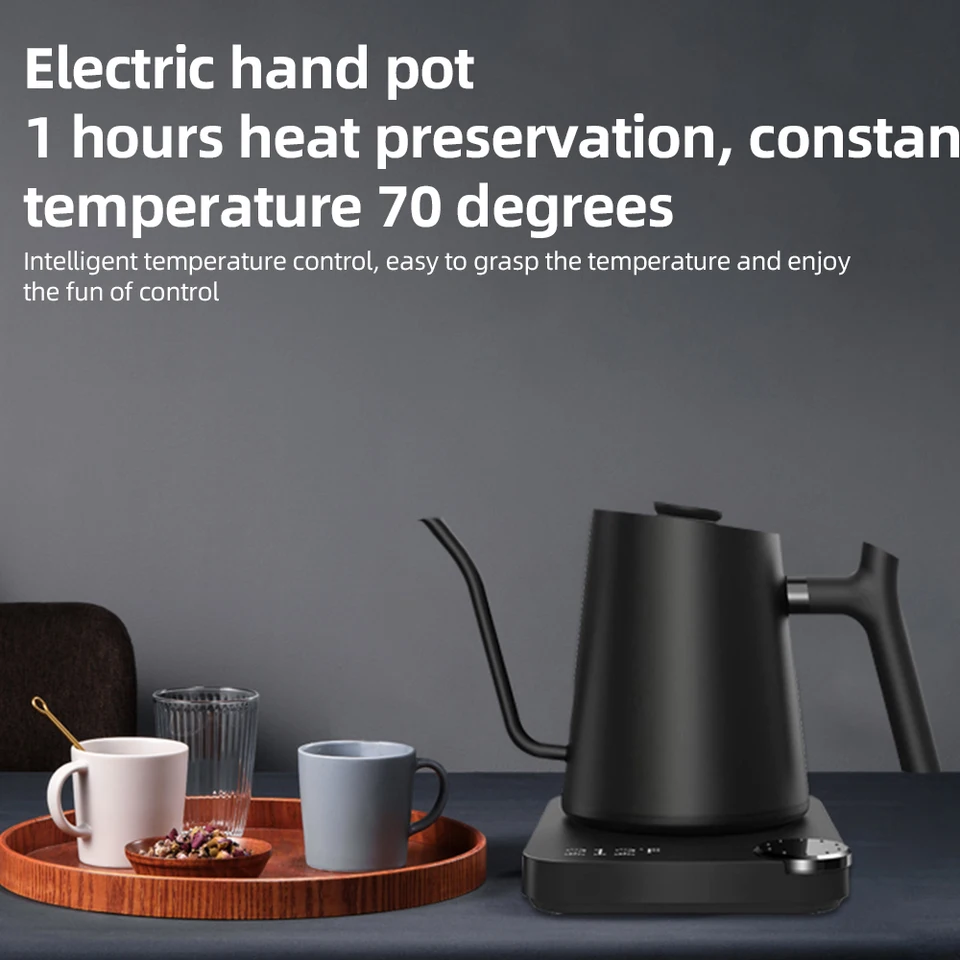 Bollitore Elettrico A Collo Di Cigno 1L – Acciaio Inox 304, 1000W, Per Caffè E Tè Con Controllo Preciso