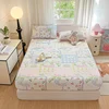 100% Cotton Bedsheet Adults Kids Fitted Sheet Skin-friendly Bed Cover Cartoon Style Bed Linen drap de lit(Pillowcase Need Order) 5