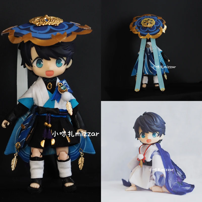

Anime Genshin Impact Balladeer OB11 Doll Clothes Material Package Cosplay Prop