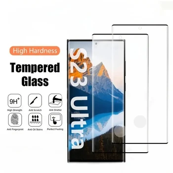 2Pcs HD Protective Glass For Samsung S23 S23+ S23 Ultra S22 S22+ S22 Ultra S21 Screen Protector For Samsung S21 S20 Plus Ultra 1