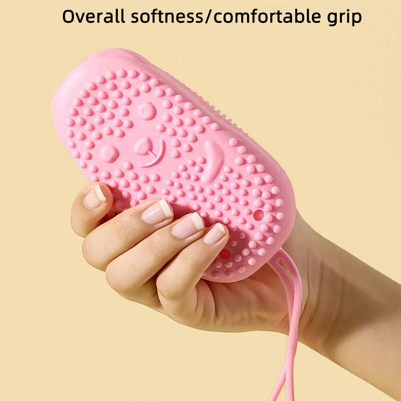 Double-Sided Bubble Brush Silicone Exfoliating Soft Bath Scrubber Massage Shower Brush Body Skin Cleaning Tools